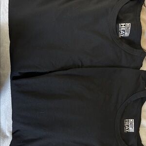 32 Degrees Black Undergarment Tops